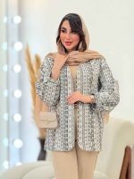 مانتو ژاکارد شاین آستین پیله کد 6093 - تصویر 10