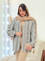 مانتو ژاکارد شاین آستین پیله کد 6093