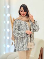 مانتو ژاکارد شاین آستین پیله کد 6093 - تصویر 8