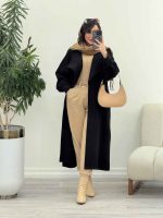 پالتو فوتر بلند توسکا کد 6099 - تصویر 7