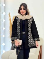 مانتو پولک دوزی جلو باز کد 6094 - تصویر 8
