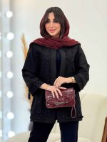 مانتو پولک دوزی جلو باز کد 6094 - تصویر 9