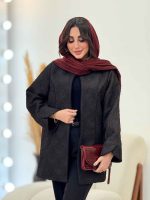 مانتو ژاکارد طرح دار عسل کد 6100 - تصویر 13