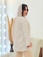مانتو ژاکارد طرح دار عسل کد 6100 - تصویر 18