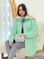 شومیز کتان جیب پیله کد 6080 - تصویر 18