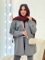 شومیز کتان جیب پیله کد 6080 - تصویر 6