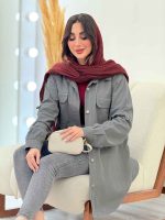 شومیز کتان جیب پیله کد 6080 - تصویر 10