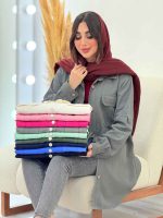 شومیز کتان جیب پیله کد 6080 - تصویر 8