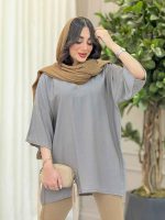 مانتو جلو بسته آنیتا کد 6300 - تصویر 7
