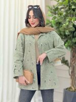 شومیز آستین پاگن طرح قاصدک کد 6292
