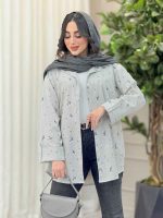 شومیز آستین پاگن طرح قاصدک کد 6292 - تصویر 4
