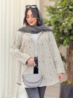شومیز آستین پاگن طرح قاصدک کد 6292 - تصویر 5