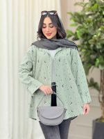 شومیز آستین پاگن طرح قاصدک کد 6292 - تصویر 10