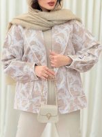 مانتو ژاکارد دو جیب رونیا کد 6340 - تصویر 10