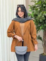 مانتو تک دکمه کمرگت دو جیب کد 6339 - تصویر 6