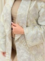 مانتو ژاکارد آستین لاله غزال کد 6167 - تصویر 11