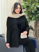 مانتو کریستال دوزی برش دار کد 6311 - تصویر 6