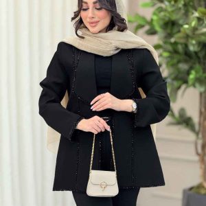 مانتو کریستال دوزی برش دار کد 6311