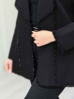 مانتو کریستال دوزی برش دار کد 6311 - تصویر 3