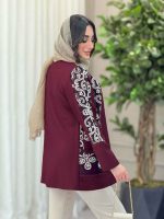 مانتو طرح دار رزیتا کد 6201 - تصویر 7