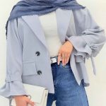 مانتو کتی چهار دکمه آستین بند کد 6338