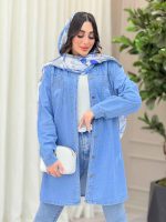مانتو جین جیب دوبل کد 6350