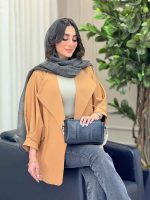 مانتو دو جیب آستین پیله کاملیا کد 6247 - تصویر 17
