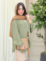 شومیز تک جیب پشت بندی کد 6188 - تصویر 19