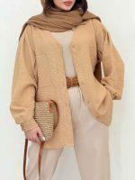شومیز تک جیب پشت بندی کد 6188 - تصویر 7