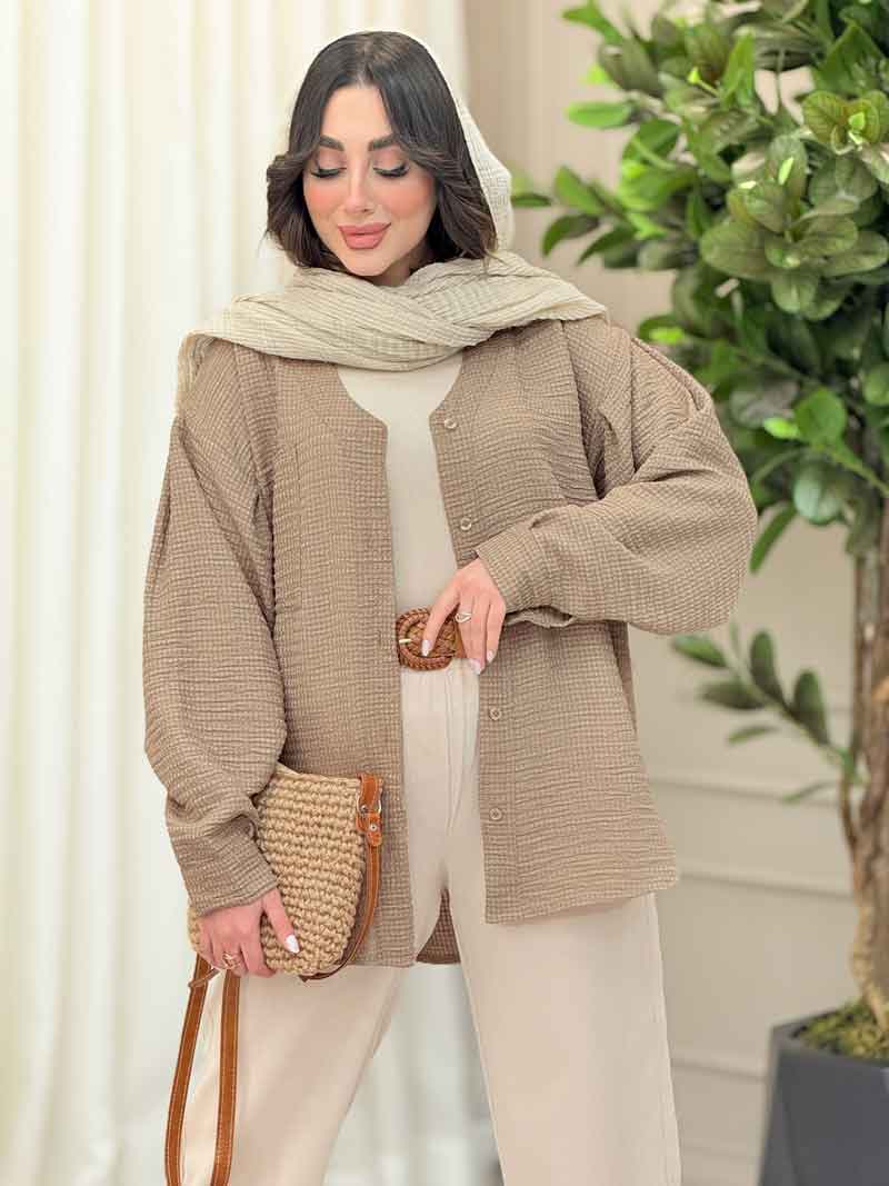 شومیز تک جیب پشت بندی کد 6188 شومیز تک جیب پشت بندی کد 6188