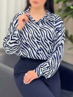 شومیز طرح دار سوفیا کد 6148 - تصویر 10