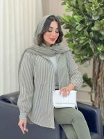 شومیز راه راه تک جیب کد 6208 - تصویر 16