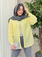 شومیز راه راه تک جیب کد 6208 - تصویر 20