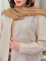 شومیز راه راه تک جیب کد 6208 - تصویر 10