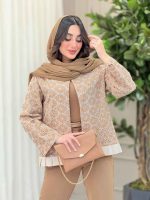 مانتو طرح دار میخک کد 6211 - تصویر 7