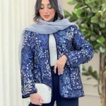 مانتو طرح دار هلما کد 6209