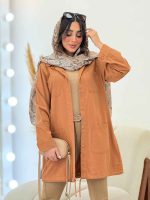 مانتو چهار جیب پایین بندی کد 6195 - تصویر 21