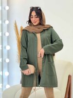 مانتو چهار جیب پایین بندی کد 6195 - تصویر 7