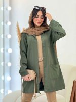 مانتو چهار جیب پایین بندی کد 6195 - تصویر 17
