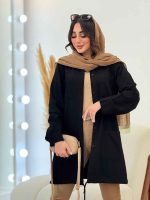 مانتو چهار جیب پایین بندی کد 6195 - تصویر 3
