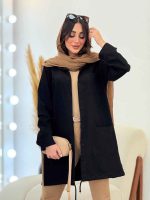 مانتو چهار جیب پایین بندی کد 6195 - تصویر 19