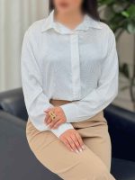 شومیز ساتن طرح دار هانا کد 6177 - تصویر 13