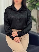شومیز ساتن طرح دار هانا کد 6177 - تصویر 11