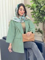 مانتو دو دکمه امیلیا کد 6224 - تصویر 17