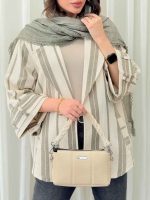مانتو راه راه پشت دو پاگن کد 6221 - تصویر 7