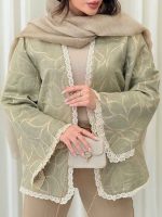 مانتو ژاکارد جلو باز سارگل کد 6229 - تصویر 11