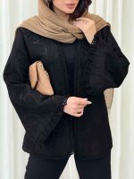 مانتو ژاکارد جلو باز سارگل کد 6229 - تصویر 9