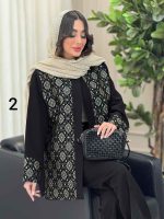 مانتو طرح دار سیمین کد 6219 - تصویر 8