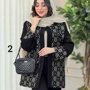 مانتو طرح دار سیمین کد 6219