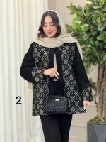 مانتو طرح دار سیمین کد 6219 - تصویر 21